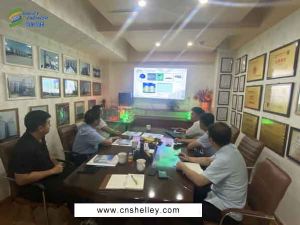 粮食供销合作社领导莅临钢板仓厂家星空电子机械考察指导